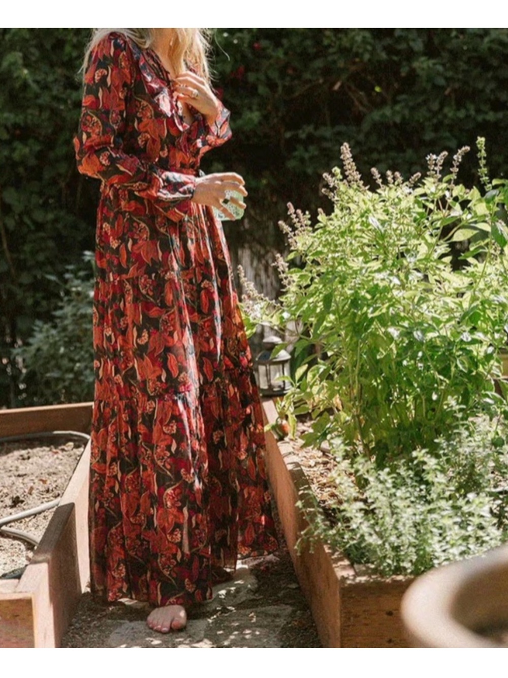 Doen Assam Dress, Dark Tropical Print